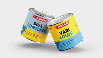 Dynamisches Duo: Die ADLER-Produkte für Malerprofis und Heimwerk kommen in bewährter Qualität, aber in einer frischen, zugkräftigen Aufmachung daher. | © ADLER