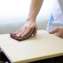 mit Schleifvlies glätten