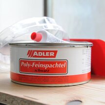 Poly-Feinspachtel auf unbehandeltes Holz