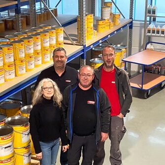 In der Startphase wurde das Team um Frank Schweitzer (2.v.li.) von ADLER-Kollegin Sandra Joester (Stützpunktleiterin Herford) tatkräftig unterstützt.