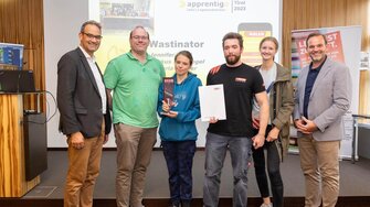 Die ADLER-Lehrlinge beim Hackathon. | © ADLER