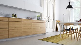 Holz mit weiß - eine perfekte Symbiose